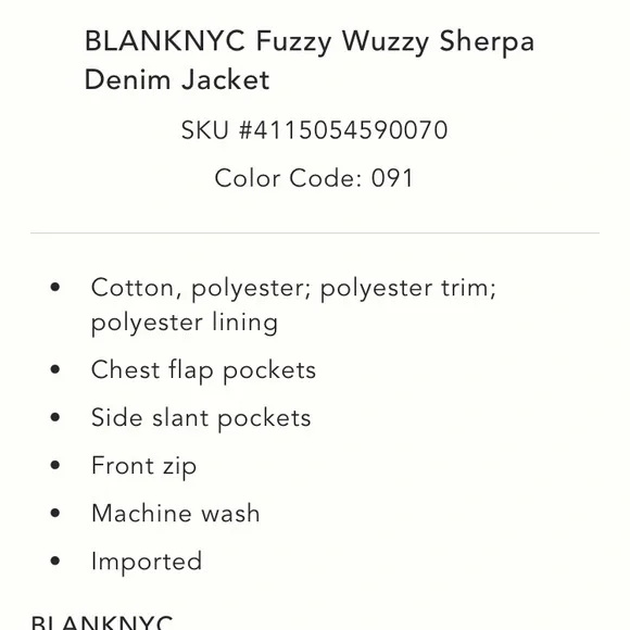 Anthropologie BLANKNYC fuzzy wuzzy Sherpa denim Jacket - Picture 13 of 15